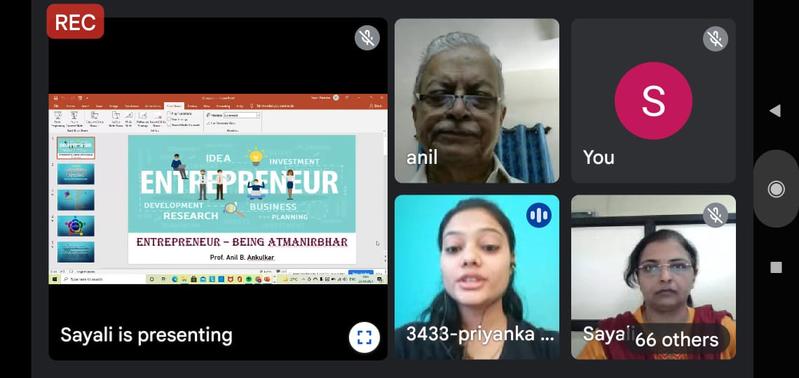 Entrepreneur - Being Atmanirbhar